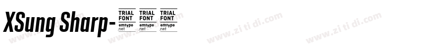 XSung Sharp字体转换